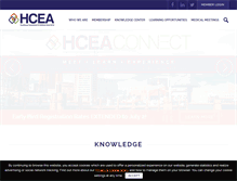 Tablet Screenshot of hcea.org